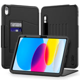 iPad 11" (2025) / iPad 10.9" (2024 / 2022) Tech-Protect Flip Case with Card Holder & Pencil Holder - Black