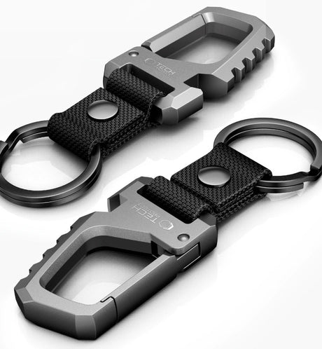 Tech-Protect SlideLock Carabiner Keyring - Black