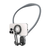 Tech-Protect Magnetic Neck Holder for Mobile / GoPro Camera / DJI Camera - MagSafe Compatible - Grey