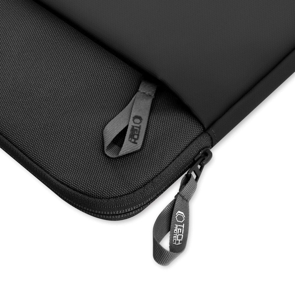 Tech-Protect MacBook / Laptop 13-14" Sleeve with Lined Inside & Pocket - Black