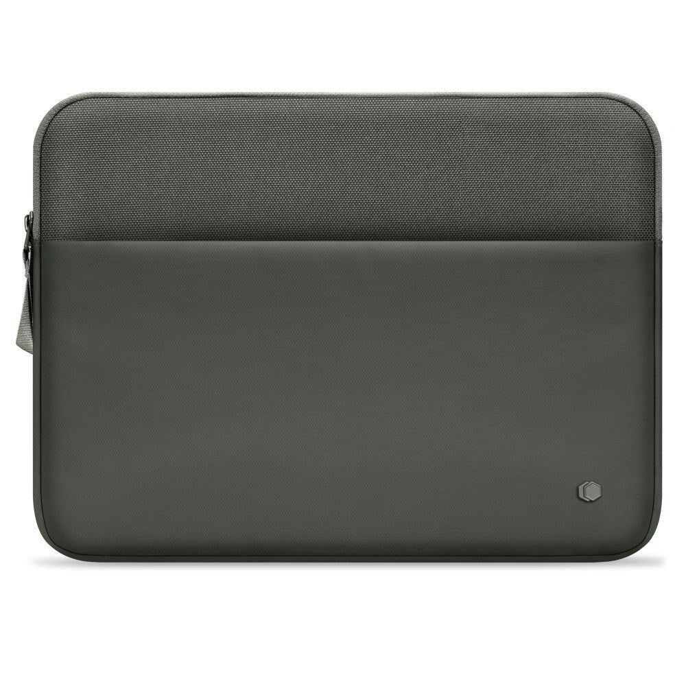 Tech-Protect MacBook / Laptop 13-14" Sleeve with Lined Inside & Pocket - Dark Green