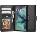 Tech-Protect Flip Case with Wallet for Motorola Moto G35 5G - Black