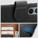 Xiaomi Redmi 14C Tech-Protect Flip Case with Wallet - Black