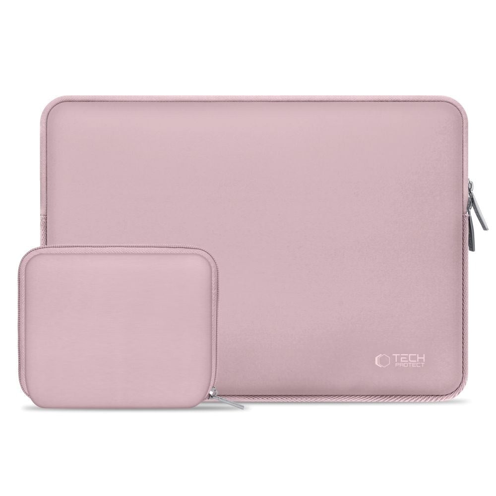 Tech-Protect Neoslim MacBook/Laptop 15-16" Sleeve with Small Bag - Pink