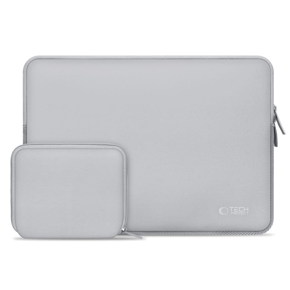 Tech-Protect Neoslim MacBook/Laptop 15-16" Sleeve with Small Bag - Grey