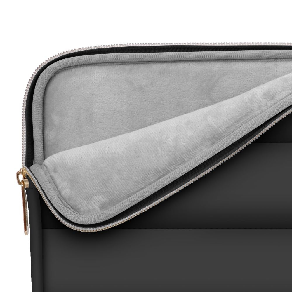 Tech-Protect Puffy MacBook / Laptop 13-14" Sleeve with Small Bag - Black