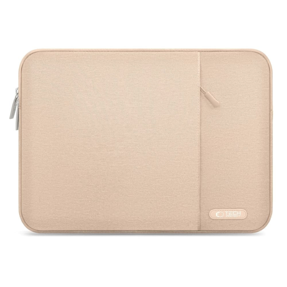 Tech-Protect Sleevy MacBook/Laptop 15-16" Sleeve with Pocket - Beige