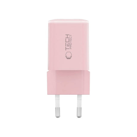 Tech-Protect 33W Wall Charger with 1x USB-A & 1x USB-C - Pink