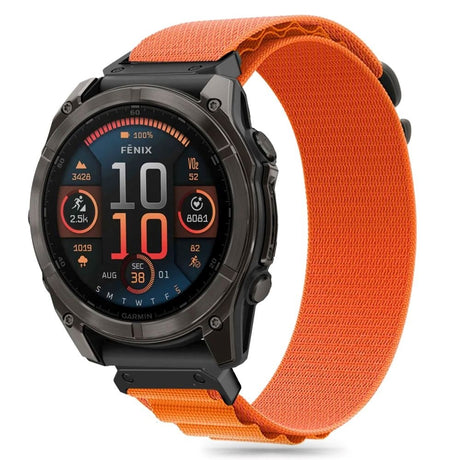 Universal Garmin 22mm QuickFit Tech-Protect Nylon Pro Strap - Orange