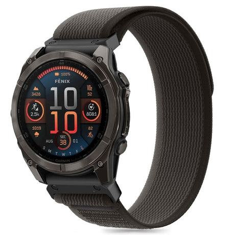 Universal Garmin 22mm QuickFit Tech-Protect Nylon Strap - Black / Orange