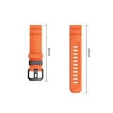 Universal Garmin 22mm QuickFit Tech-Protect Motion Watch Strap - Orange