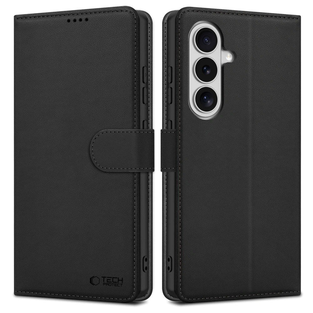 Samsung Galaxy S26+ (Plus) Tech-Protect Flip Case with Wallet - Black
