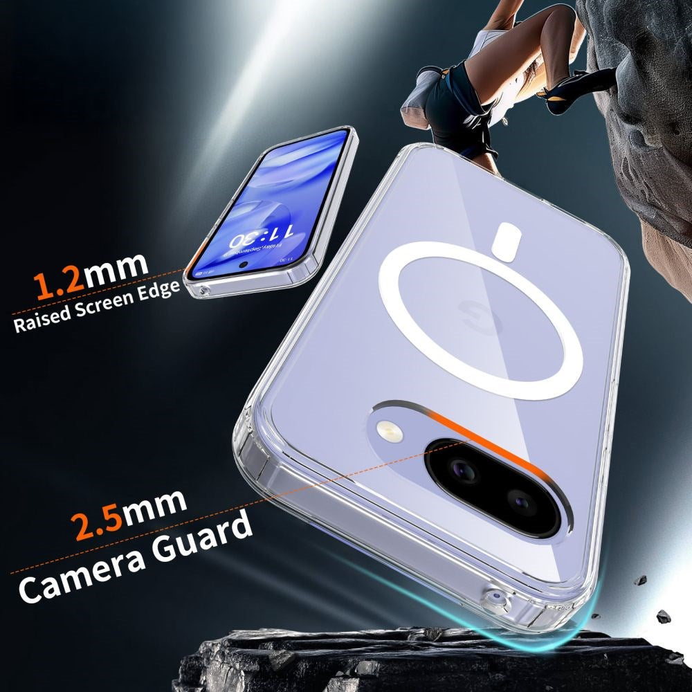 Google Pixel 10a Tech-Protect Flexair Hybrid Case - MagSafe Compatible - Transparent