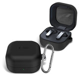 Samsung Galaxy Buds 4 / 4 Pro Tech-Protect Silicone Case with Carabiner - Black