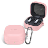 Samsung Galaxy Buds 4 / 4 Pro Tech-Protect Silicone Case with Carabiner - Pink