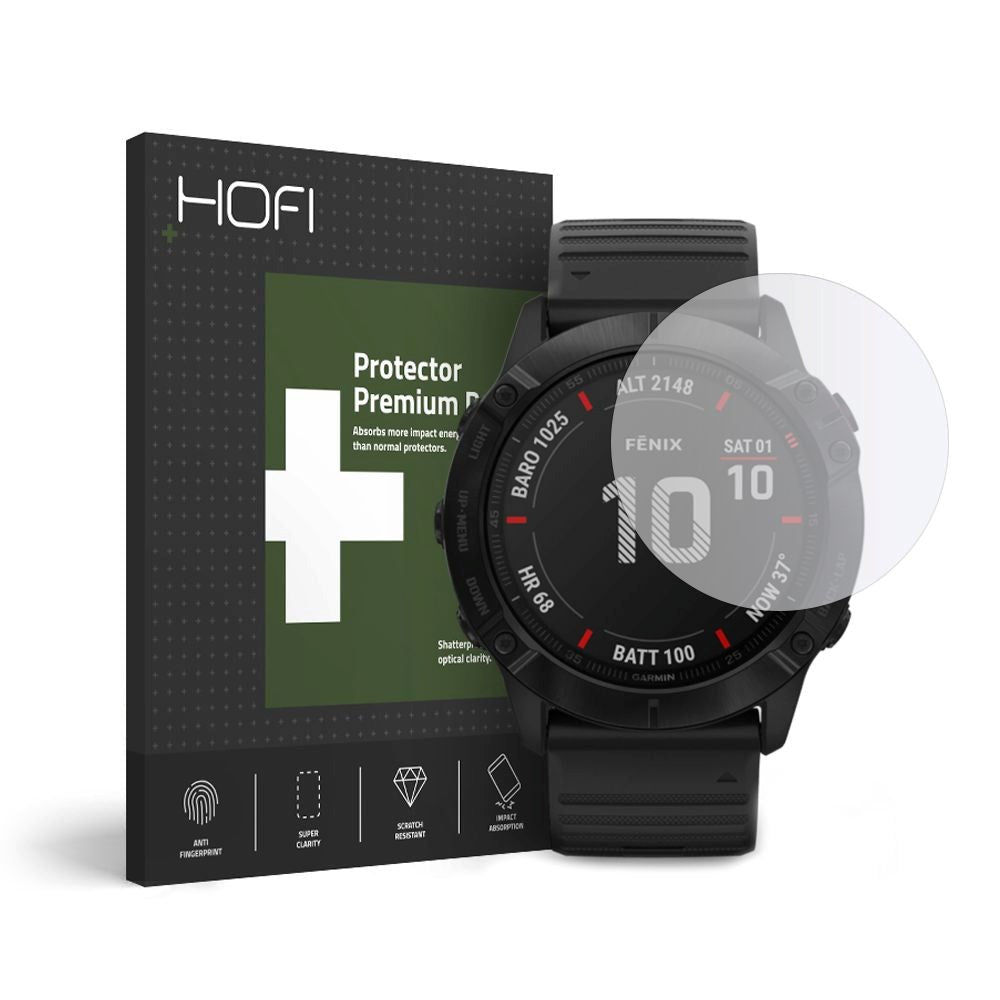 Garmin Fenix 6X/6X Pro Hofi Screen Protector - Transparent