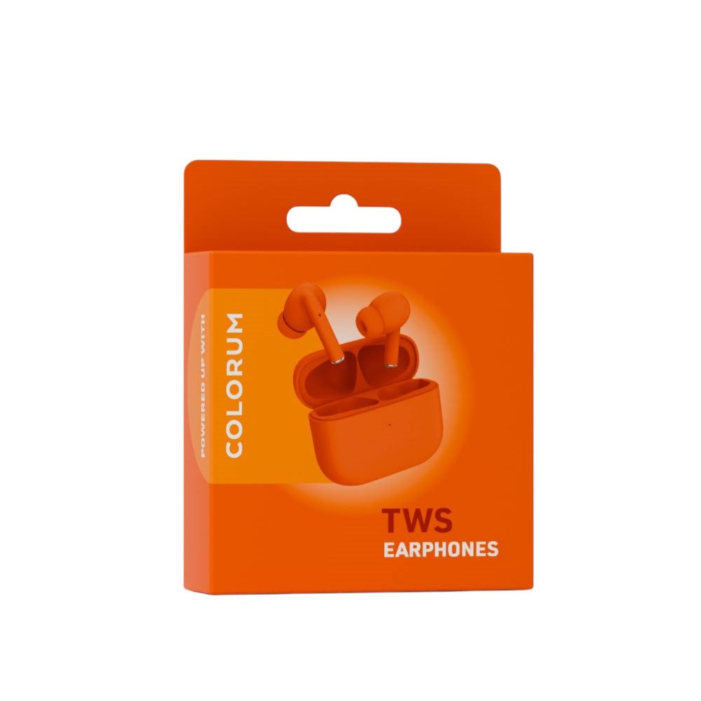 Colorum True Wireless Headphones - Orange