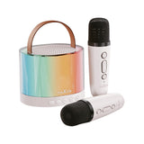 Maxlife Bluetooth Karaoke Set with Speaker & 2x Microphones - White