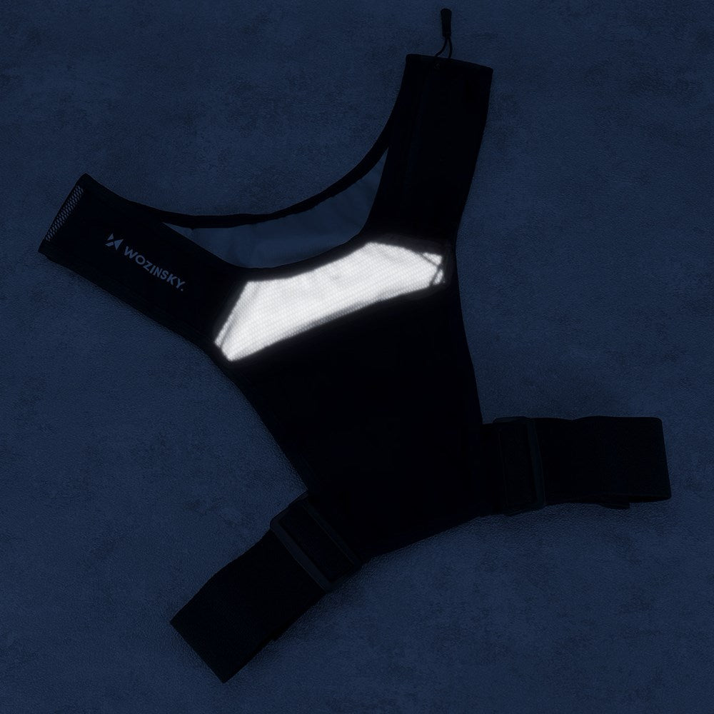 Wozinsky WKDB1 Running Vest with Reflective Elements - Black