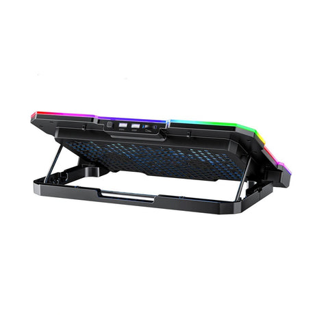 Wozinsky NitroCool Computer Stander with RGB-Light & Cooling - Black
