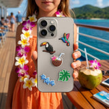 TFO 3D Stickers – 5 pcs – Tropical Birds
