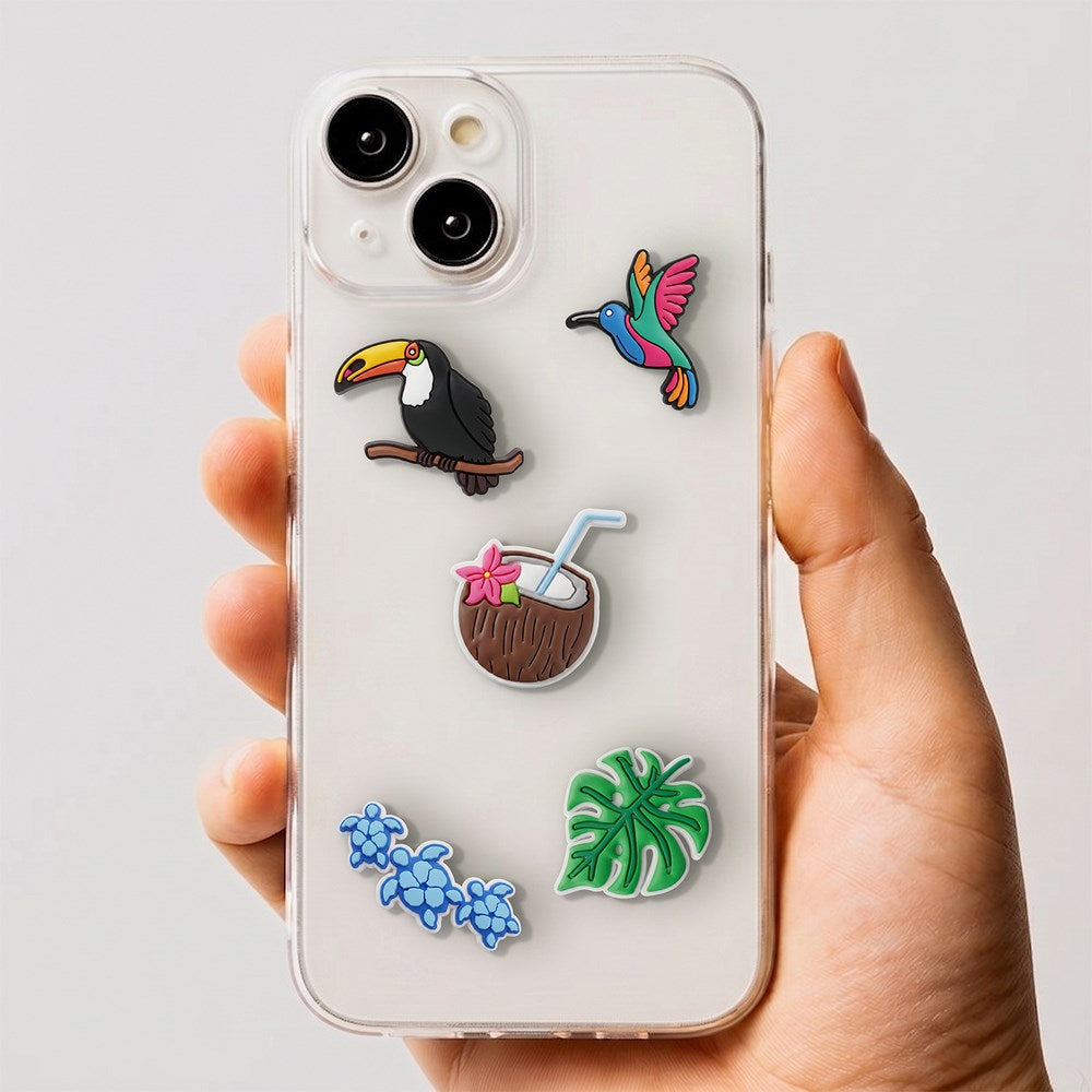 TFO 3D Stickers – 5 pcs – Tropical Birds
