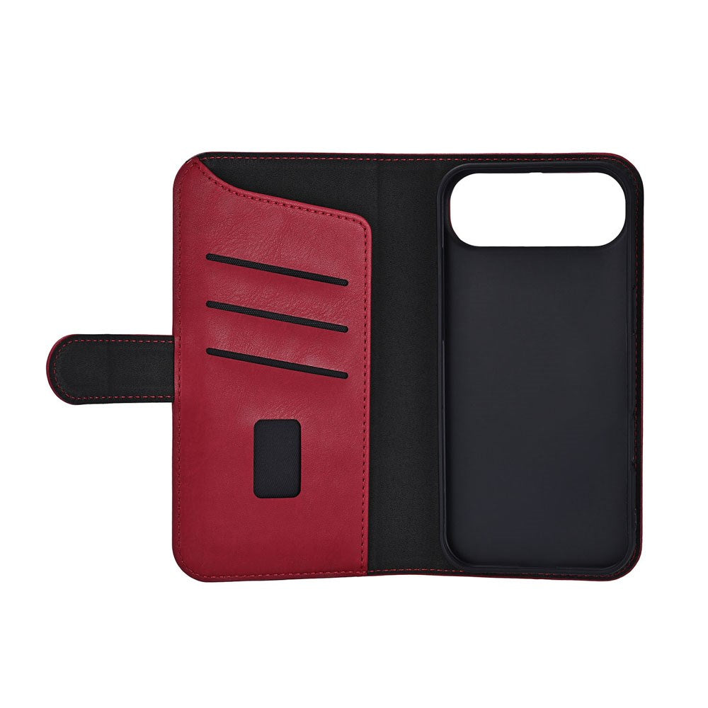 iPhone Air GEAR Faux Leather Flip Case - MagSafe Compatible - Red