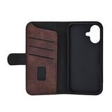iPhone 17 GEAR Faux Leather Flip Case - MagSafe Compatible - Brown