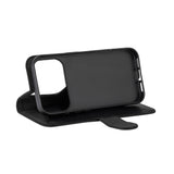 iPhone 17 Pro Max GEAR Faux Leather Flip Case - MagSafe Compatible - Black