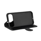 iPhone Air GEAR Faux Leather Flip Case - MagSafe Compatible - Black