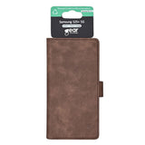 Samsung Galaxy S25+ (Plus) GEAR Classic Flip Case Faux Leather with Card Holder - Brown