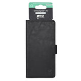 Samsung Galaxy S25+ (Plus) GEAR Classic Flip Case Faux Leather with Card Holder - Black