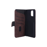 iPhone 14 GEAR Leather Wallet Case - Brown