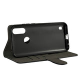 GEAR Motorola Moto E6i / E6s (2020) Wallet Leather Case Black