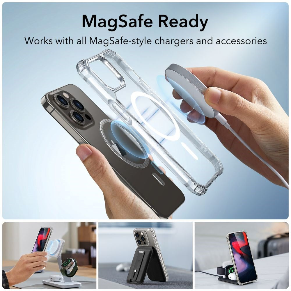 iPhone 15 Pro ESR Air Armor Halolock Case - MagSafe Compatible - Transparent