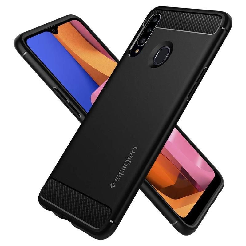 Samsung Galaxy A20s Spigen Rugged Armor Case Black