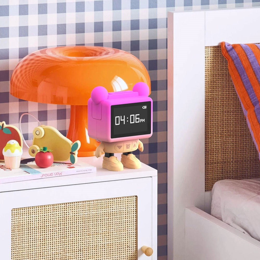 MOB - Dancing Alarm Clock Bluetooth Speaker - Pink