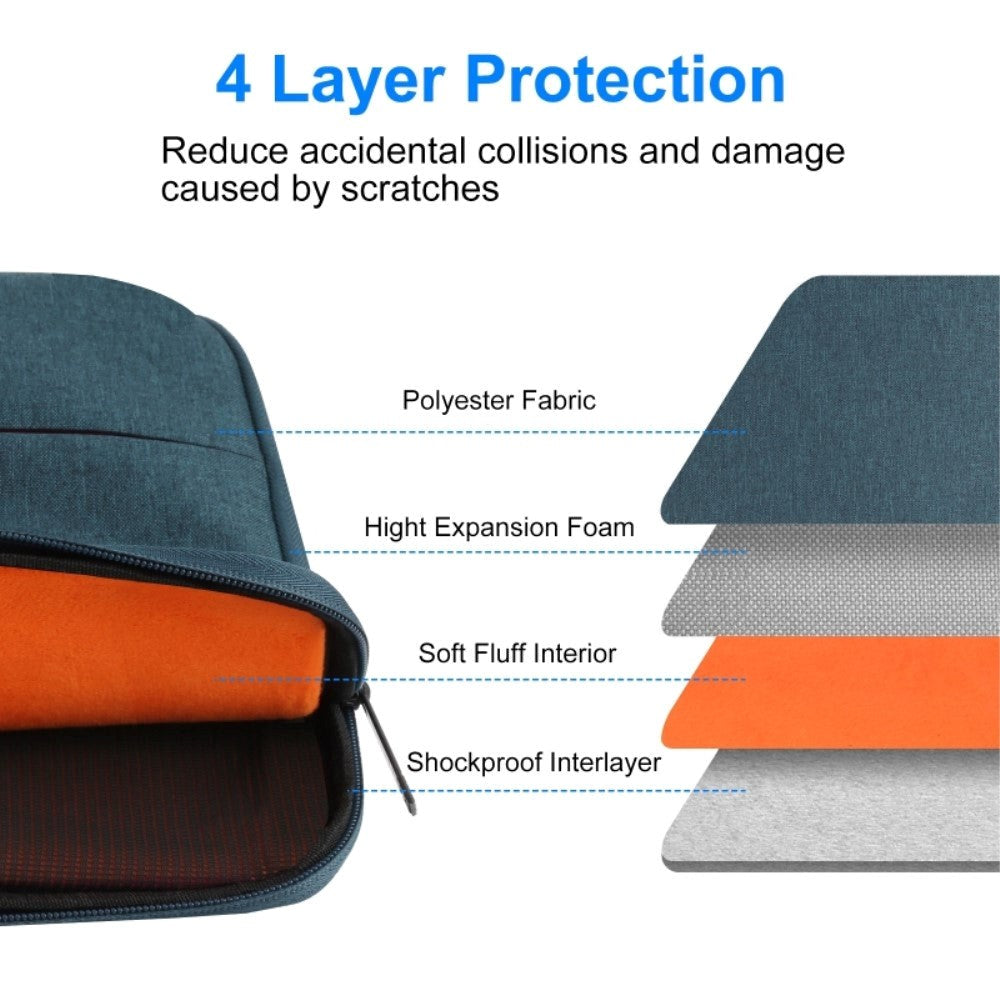 Haweel Laptop PC Sleeve w. Handle 13" - Blue