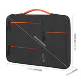 Haweel Laptop PC Sleeve w. Handle 14" (34.5 x 25 cm) - Black