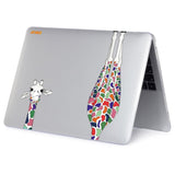 MacBook Pro 13 (2020-2022) ENKAY Hard Plastic Cover w. Motif - Giraffe