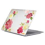 Macbook Air 13 M1 (2020) / Air 13 (2018-2020) ENKAY Hard Plastic Cover w. Motif - Red Peony