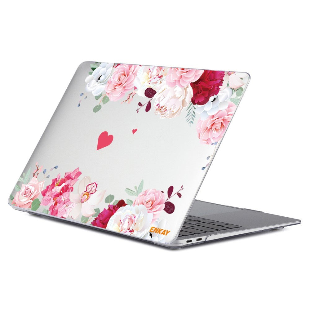 Macbook Air 13 M1 (2020) / Air 13 (2018-2020) ENKAY Hard Plastic Cover w. Motif - Roses