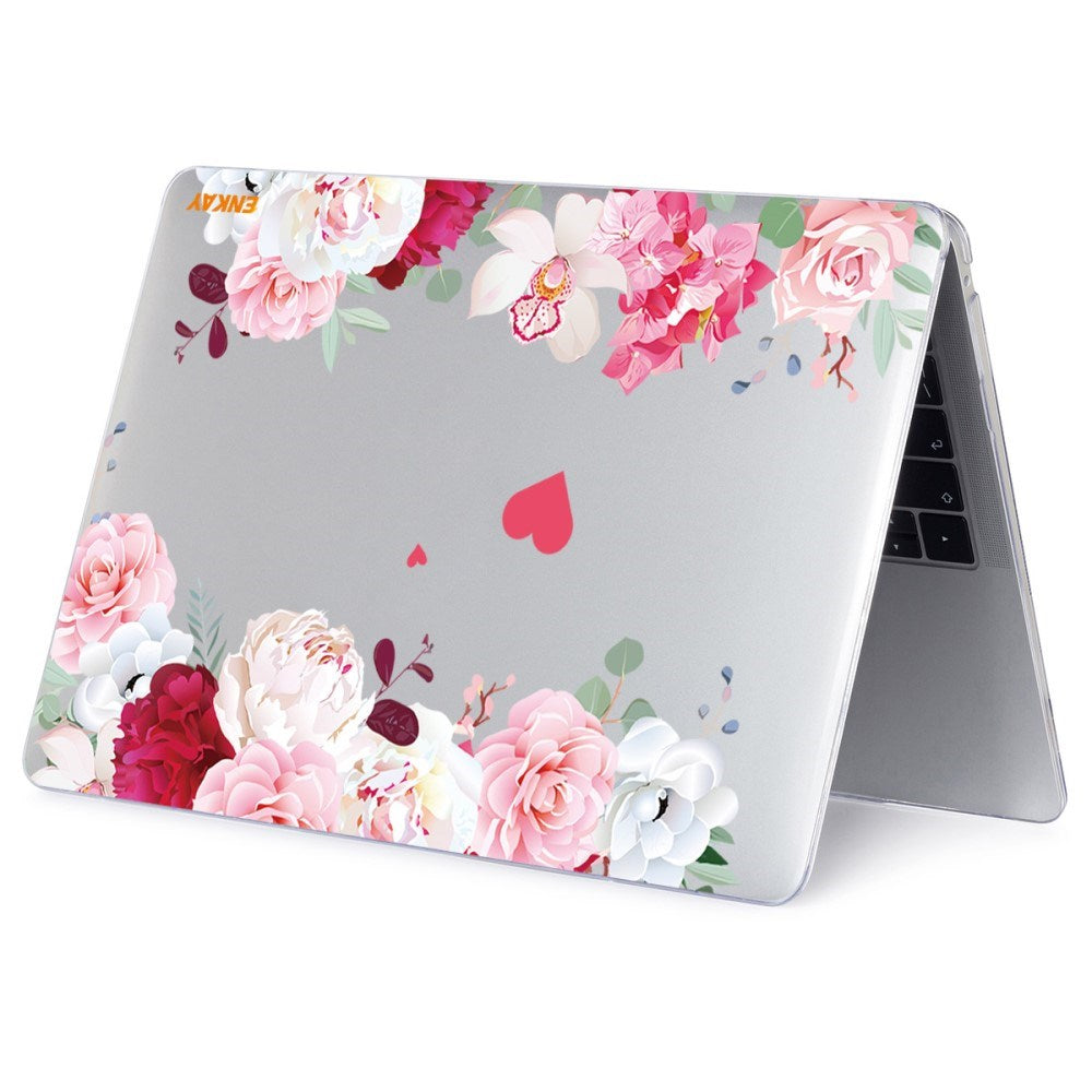 Macbook Air 13 M1 (2020) / Air 13 (2018-2020) ENKAY Hard Plastic Cover w. Motif - Roses