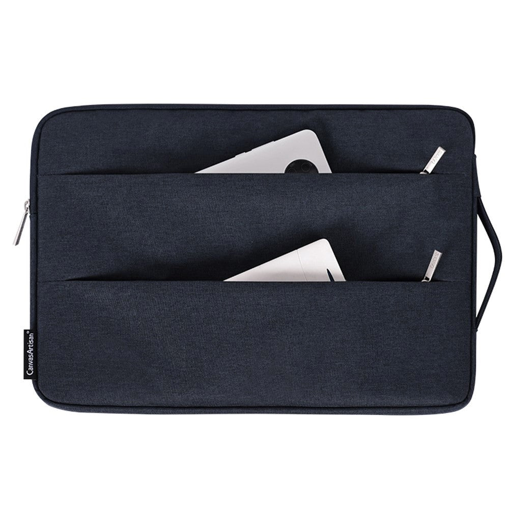 CanvasArtisan Sleeve with Handle for Laptop / Macbook 15" - (39 x 28 x 2 cm) - Black