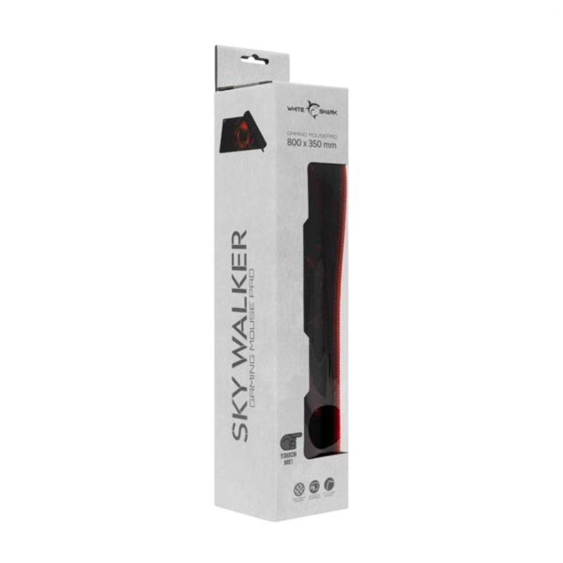 White Shark SKYWALKER XL Gaming Mousepad - 800 x 350 mm - Black / Red