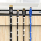 CableCreation Double-adhesive Cable Holder - Large - 50 pcs - Transparent