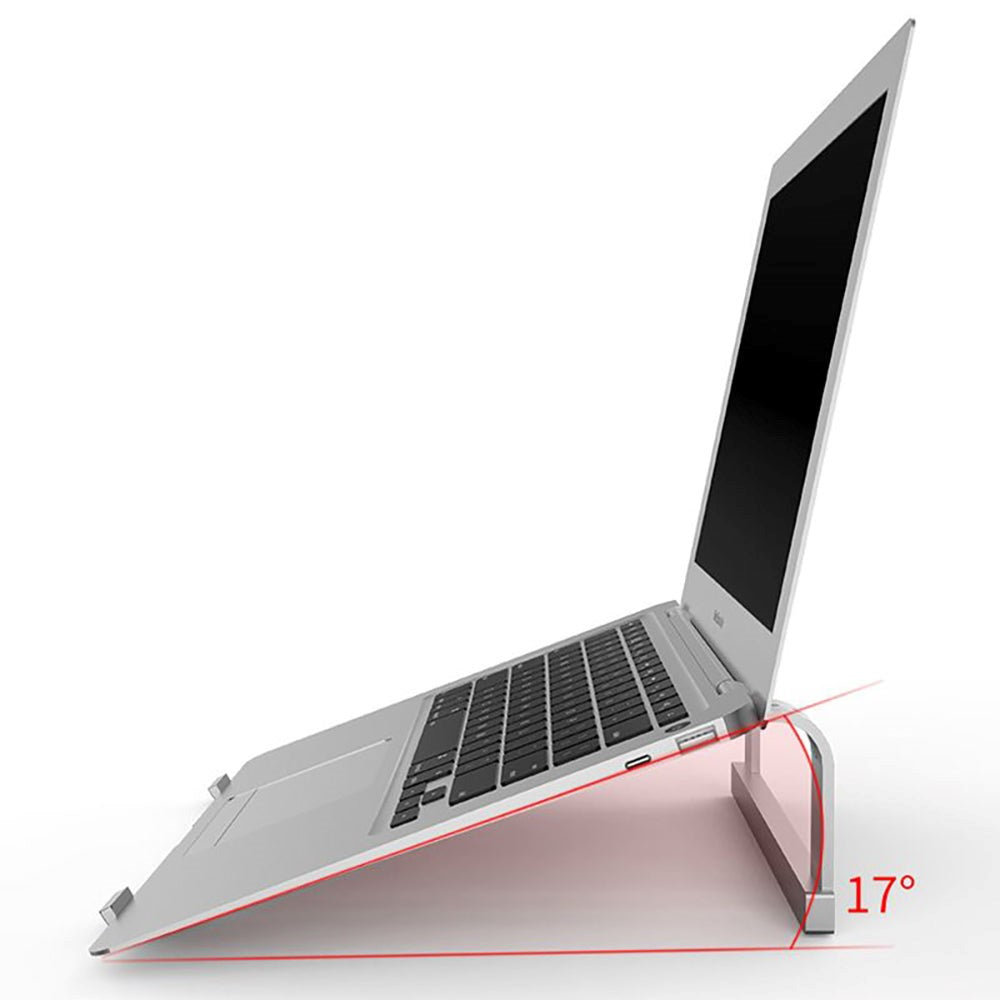 Tech-Protect Alustand "2" - Aluminium Laptop Stand - Silver (DEMO)