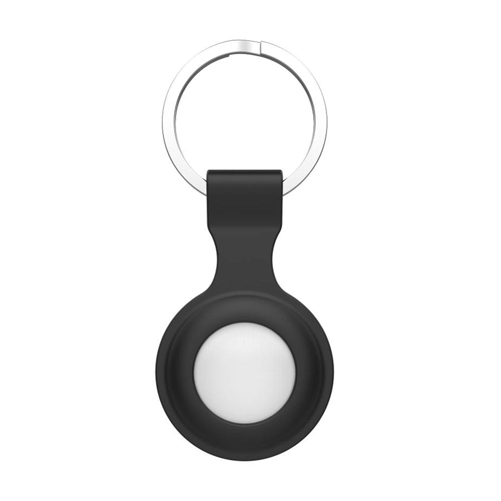 Tech-Protect Icon AirTag Silicone Case w. Keychain - Black