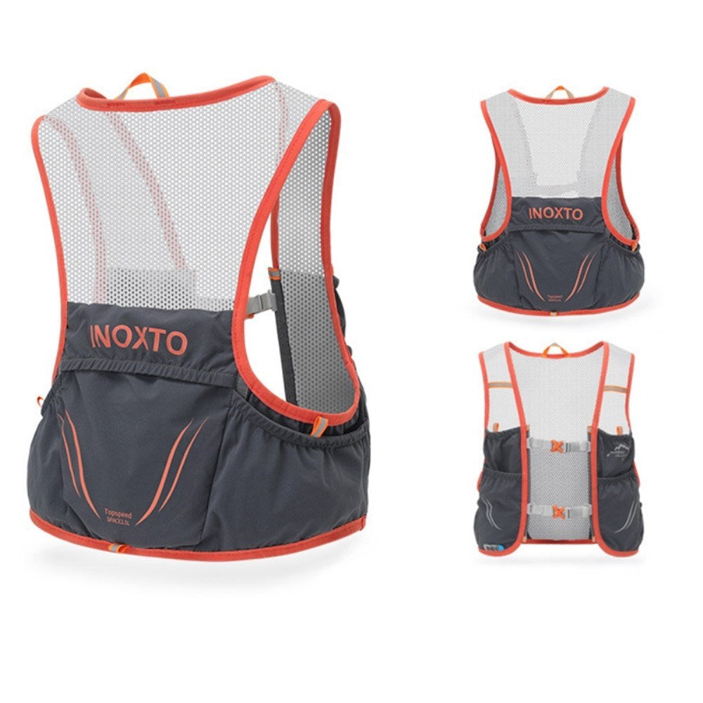 Running Vest with Practical Pockets - Size L - Dark Grey