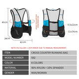 Running Vest with Practical Pockets - Size L - Black